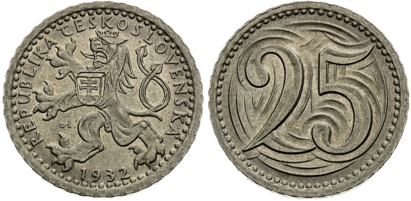 25 haléř 1932
